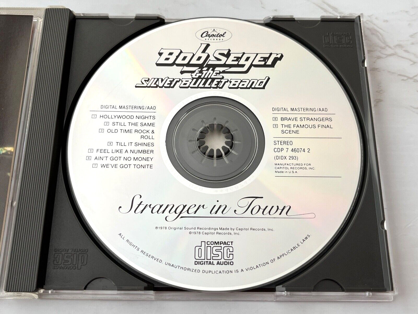 Bob Seger & The Silver Bullet Band – Stranger In Town [DISCTRONICS PRESS]