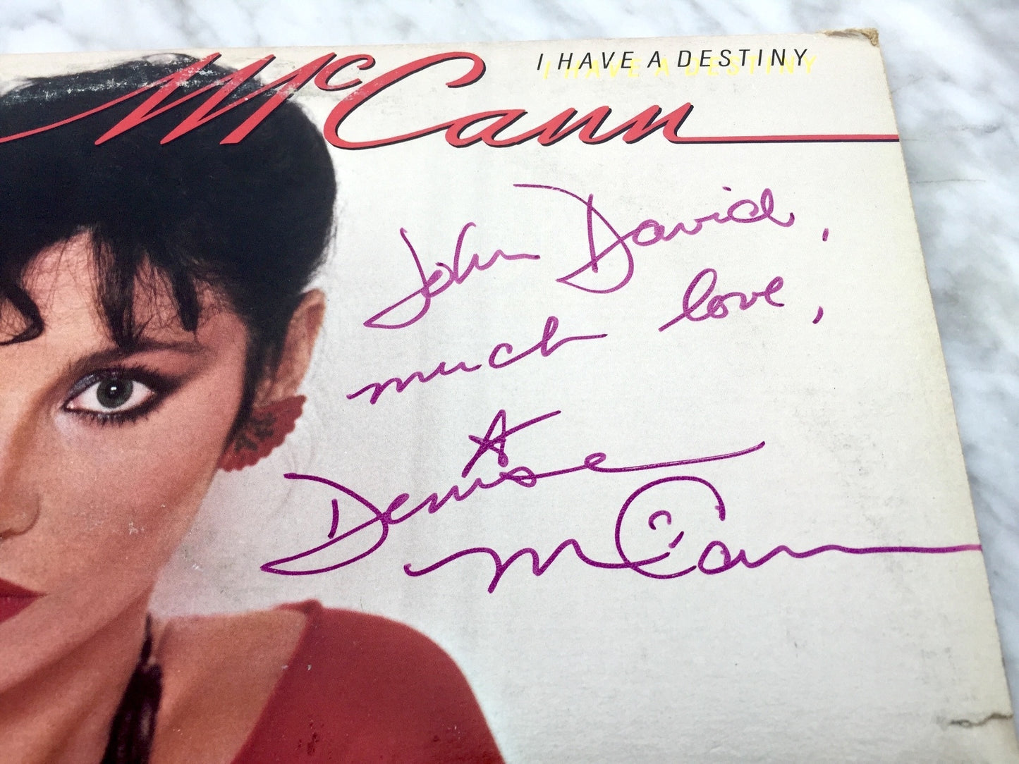 Denise McCann I Have A Destiny LP SIGNED! 1979 RCA AUTOGRAPHED! EXCELLENT RARE!