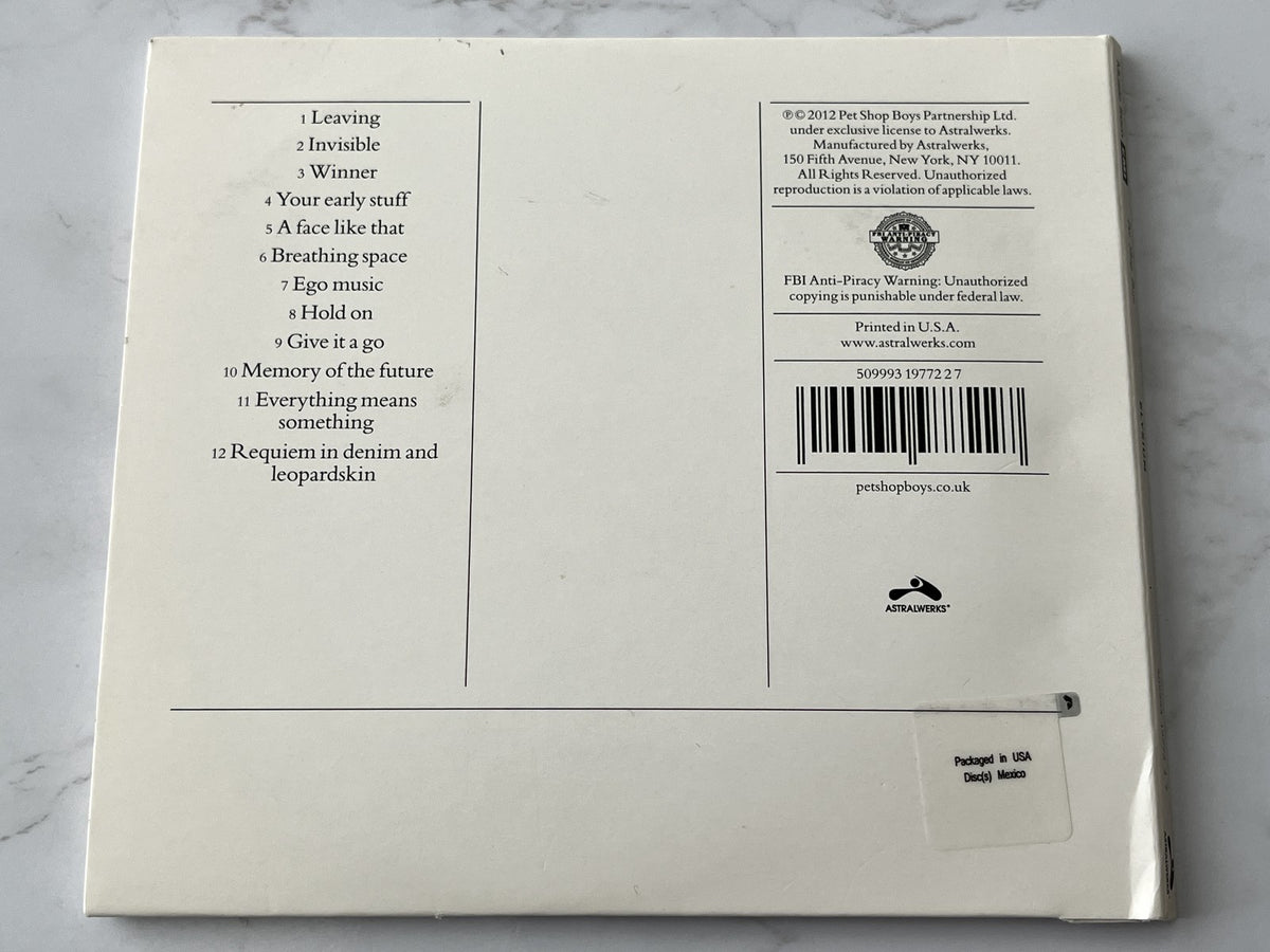 Pet Shop Boys – Elysium (Digipak) (2012)