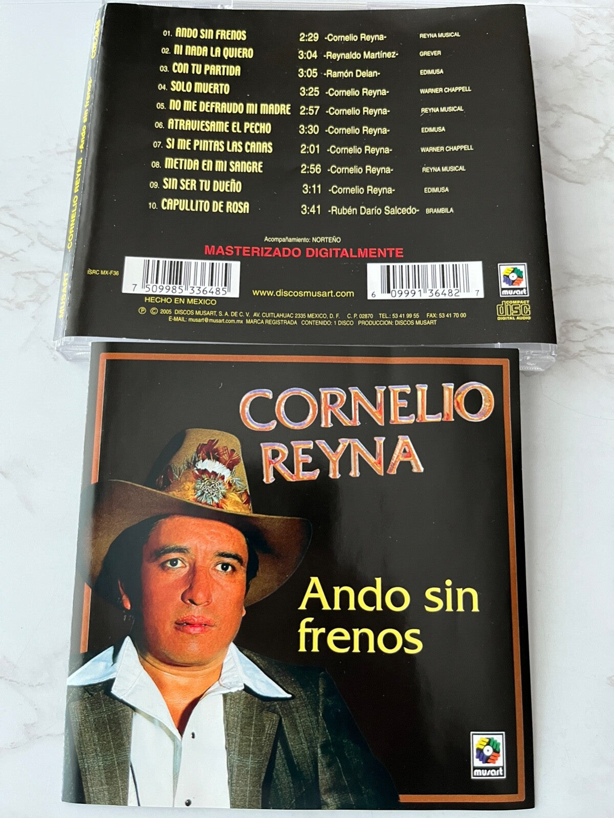 Cornelio Reyna – Ando Sin Frenos (2005) [ORIGINAL USA PRESS]