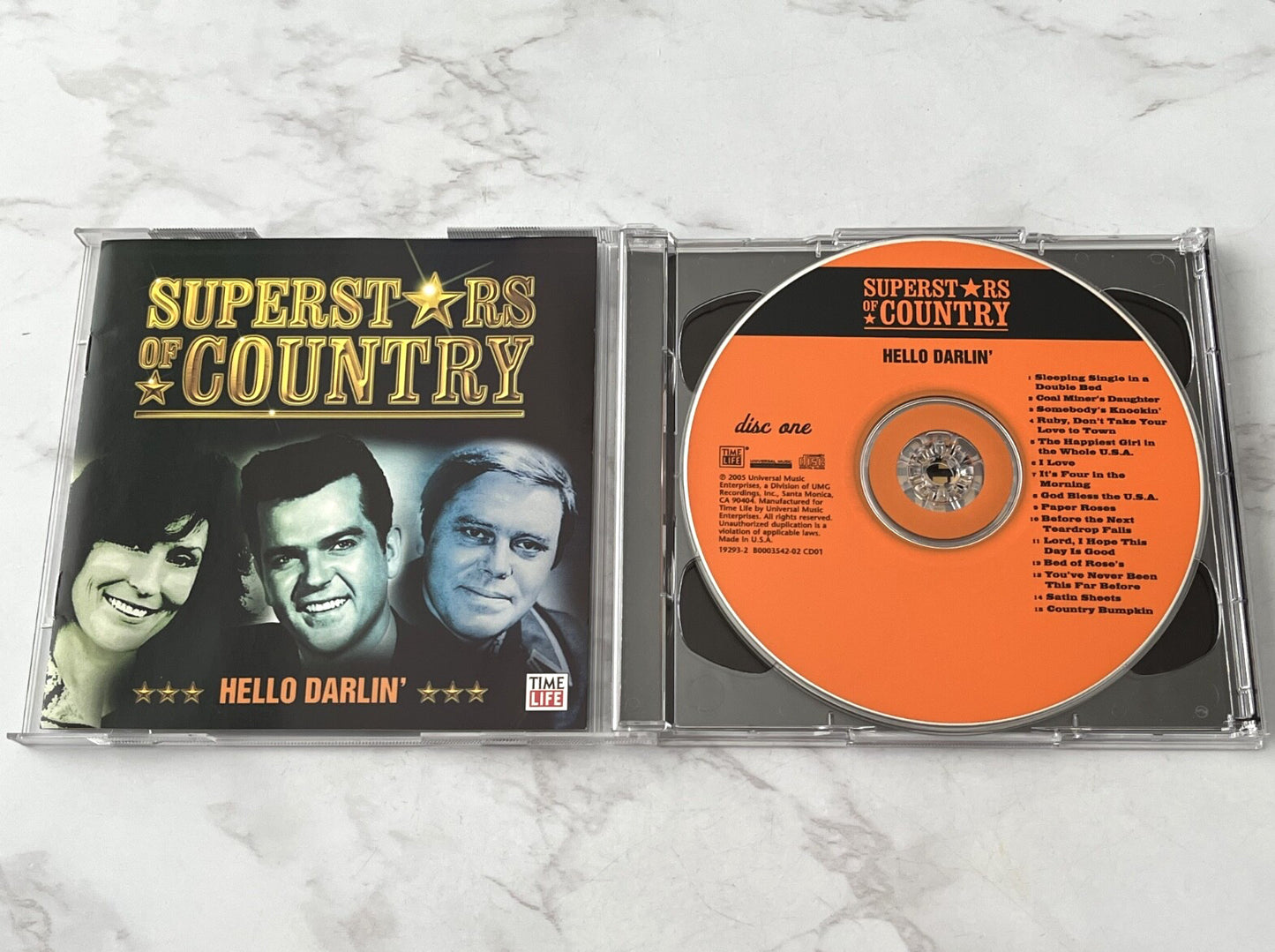 B.J. Thomas, Barbara Mandrell, Loretta Lynn, Marie Osmond, Various – Time Life Music Superstars Of Country Hello Darlin' (2005)