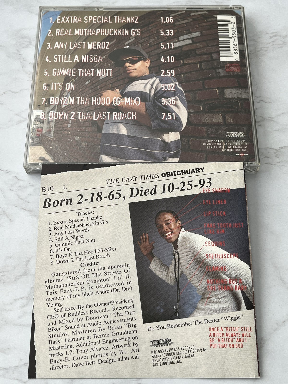 Eazy-E – It's On (Dr. Dre) 187um Killa (1993) [ORIGINAL USA PRESS]