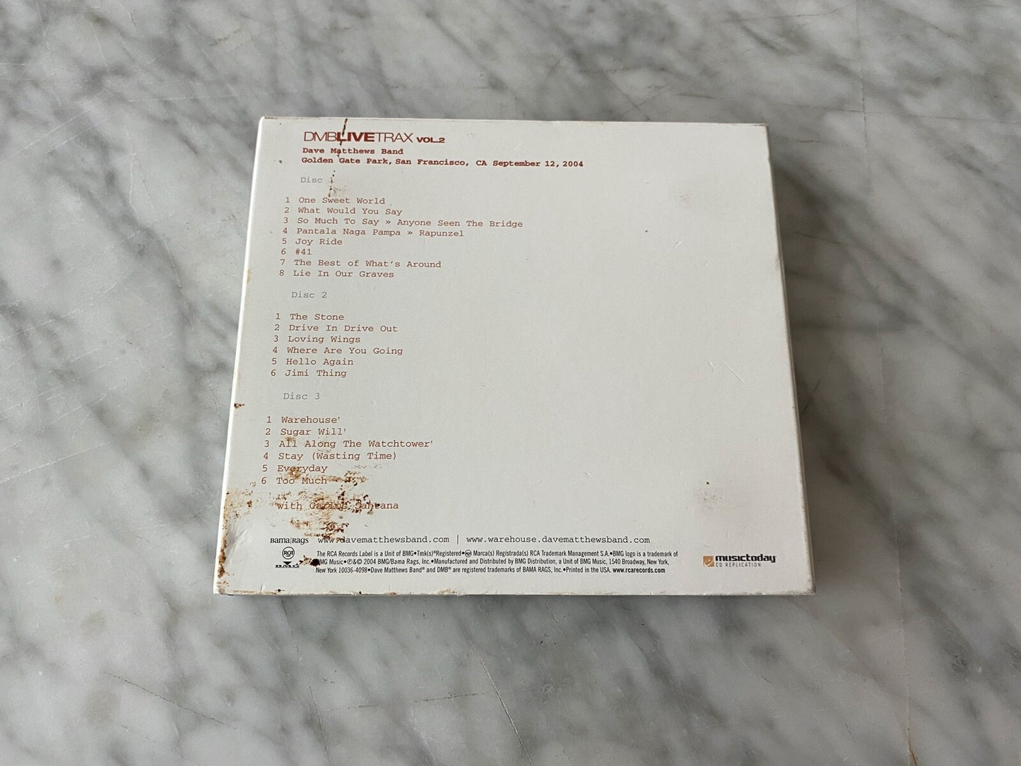 Dave Matthews Band – Live Trax Vol. 2 (Digipak) (2004) [ORIGINAL USA PRESS]