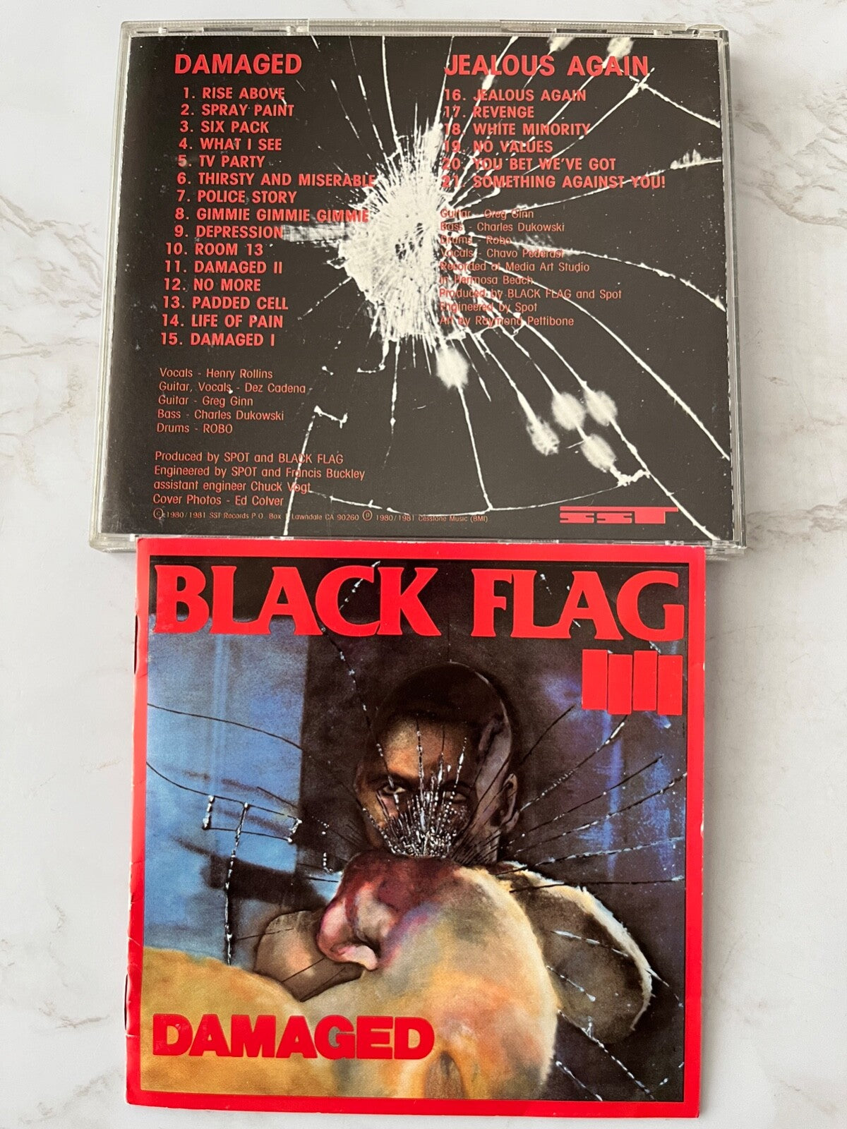 Black Flag – Damaged/Jealous Again (1987) [ORIGINAL USA PRESS]