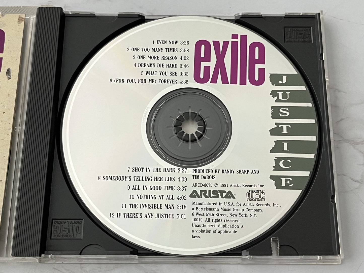 Exile – Justice (Promo) (1991) [ORIGINAL USA PRESS]