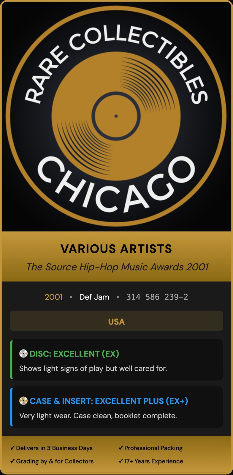 The Source Hip-Hop Music Awards 2001 (2001) [ORIGINAL USA PRESS]