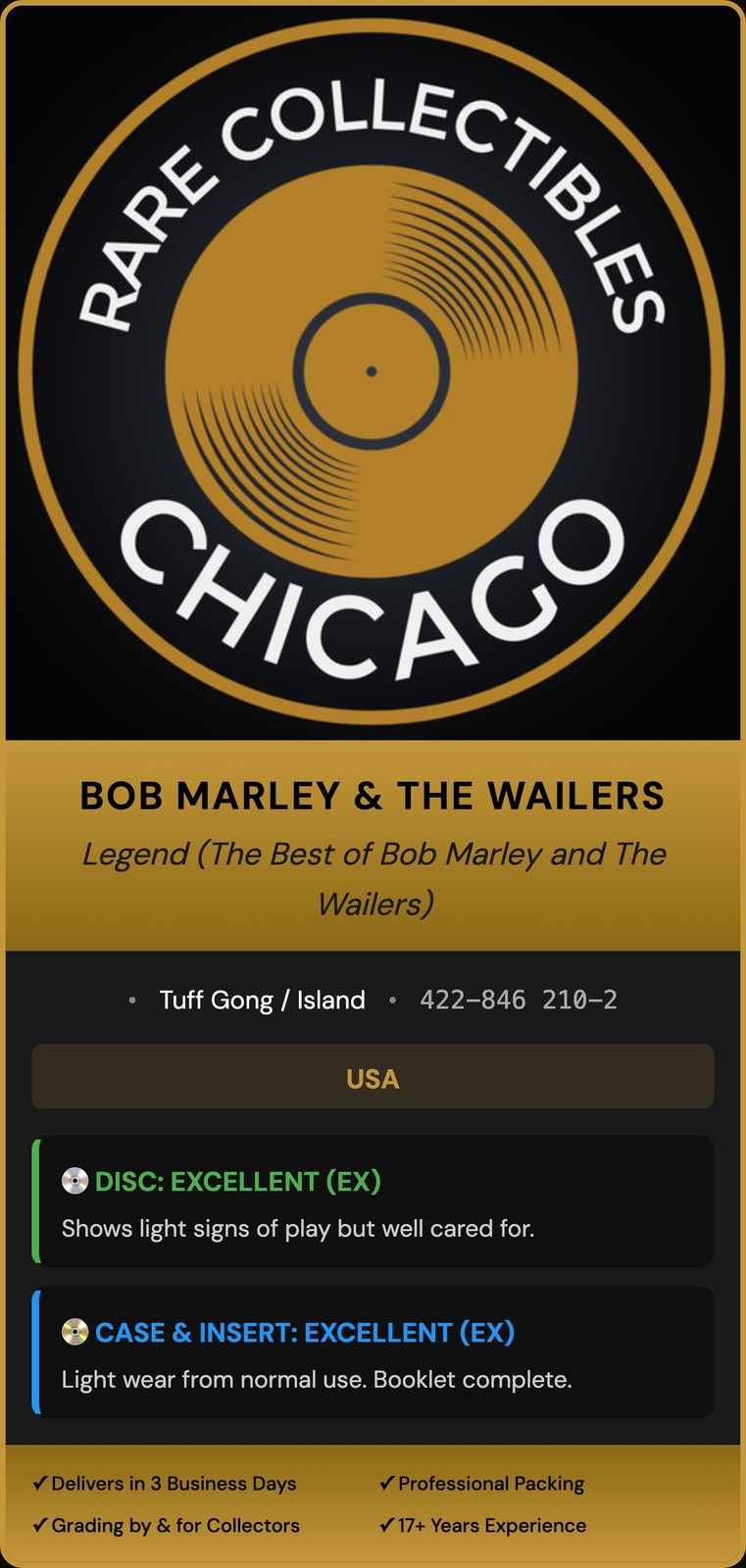 Bob Marley & The Wailers – Legend