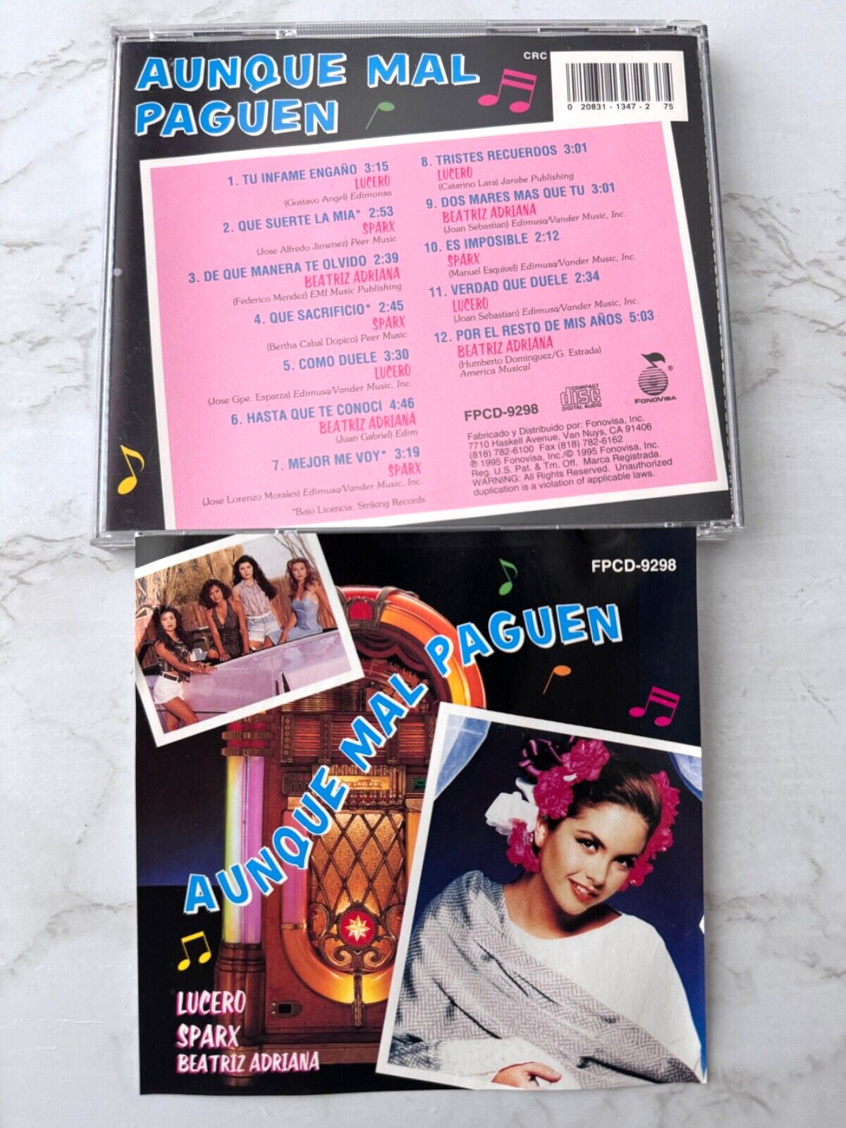 Beatriz Adriana, Lucero, Sparx, Various – Aunque Mal Paguen (1995) [ORIGINAL USA PRESS]
