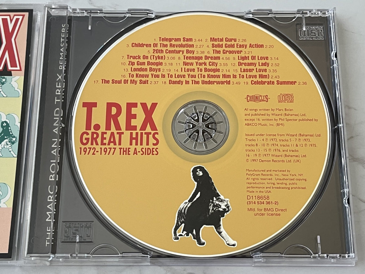 T. Rex – Great Hits 1972-1977 The A-Sides (1997) [ORIGINAL USA PRESS]