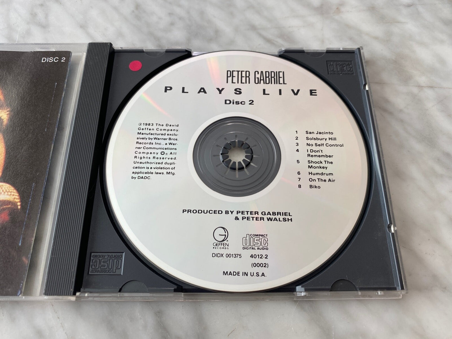 Peter Gabriel – Plays Live [DADC PRESS]
