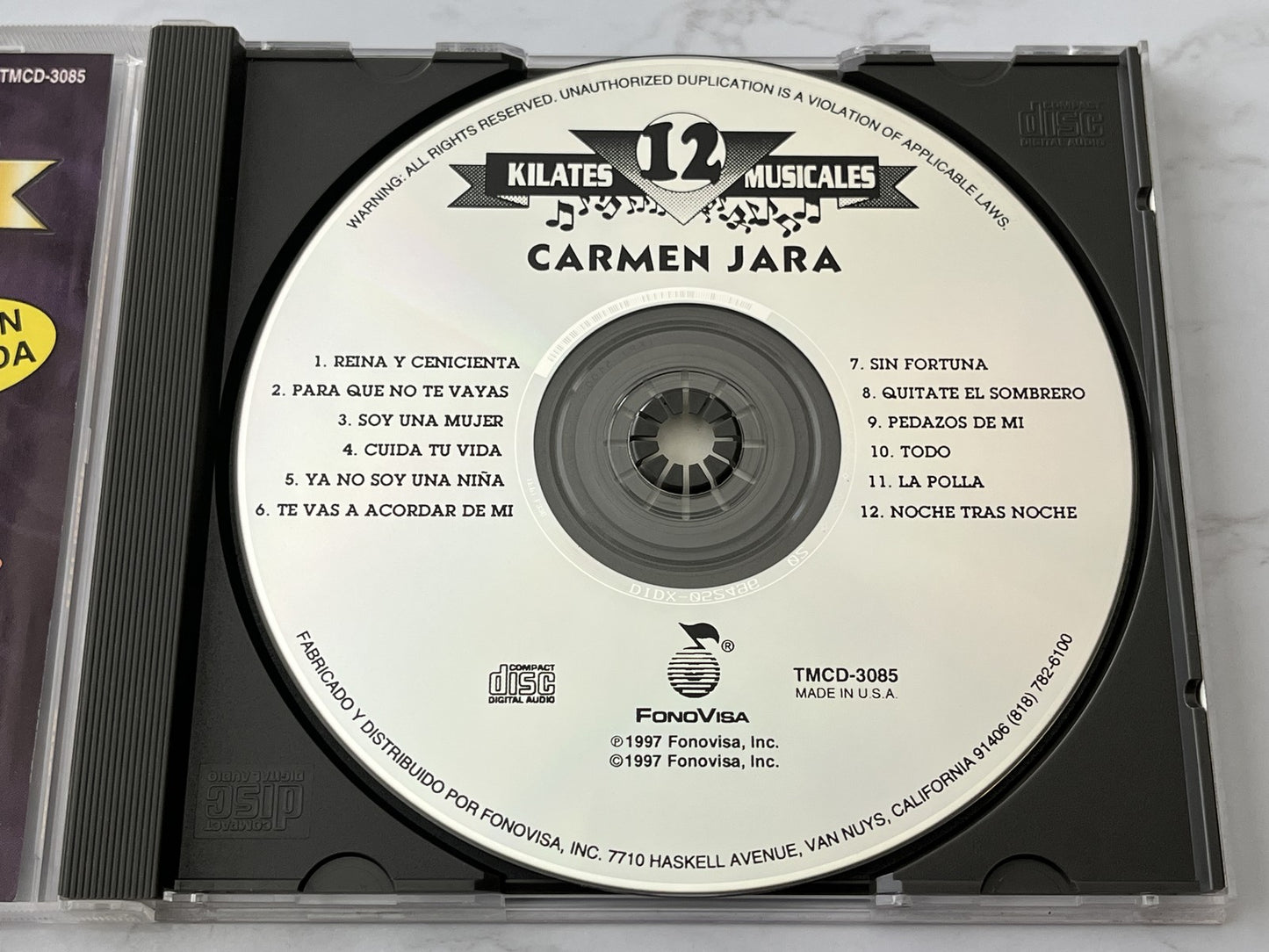 Carmen Jara – 12 Kilates Musicales (1997) [ORIGINAL USA PRESS]