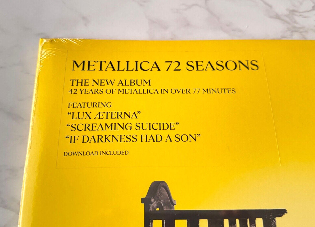 Metallica 72 Seasons 2 LP SPLATTER VINYL POP-UP CHICAGO EXCLUSIVE! NEW!