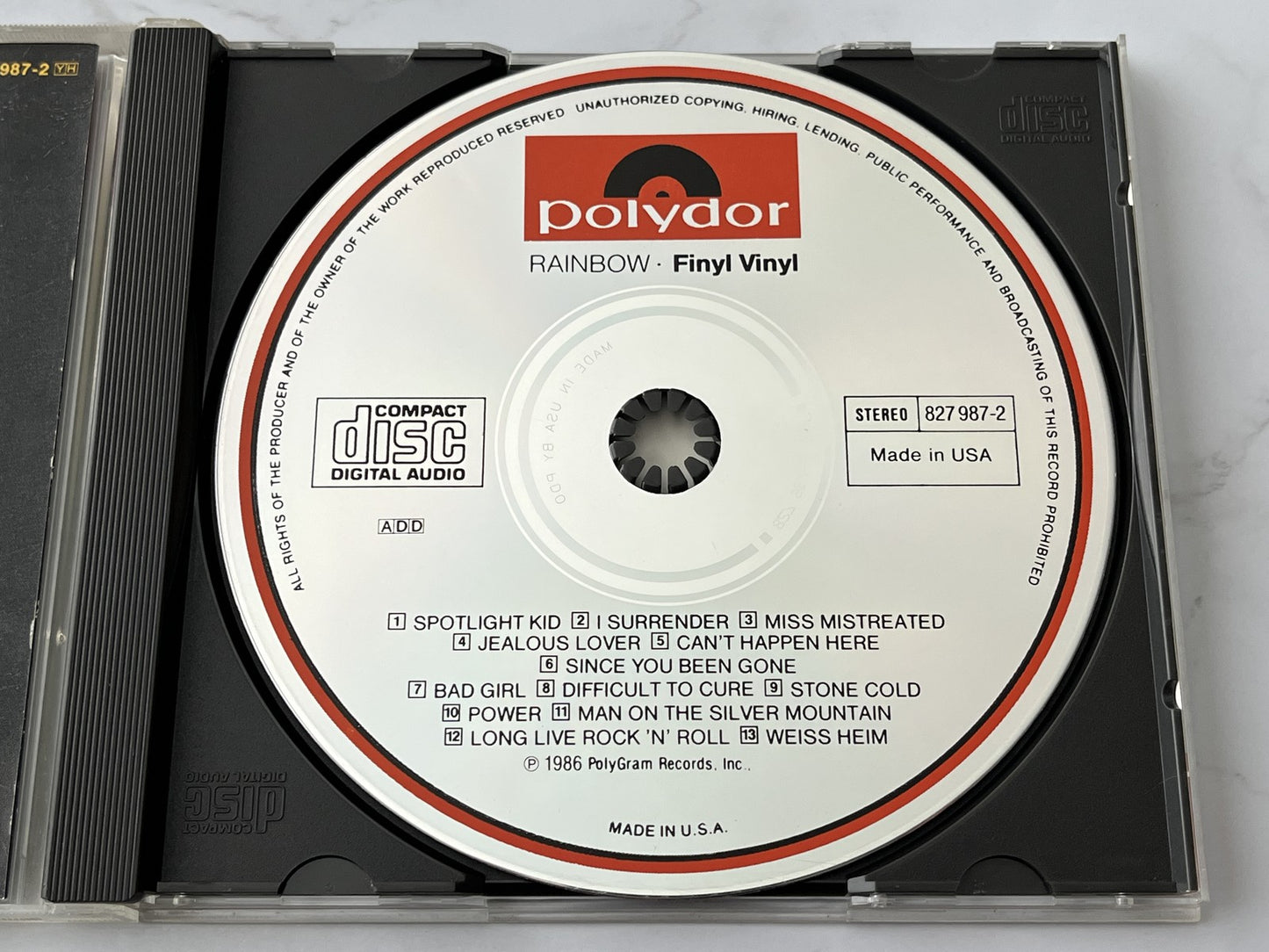 Rainbow – Finyl Vinyl (1986) [USA SILVER DISC PDO]