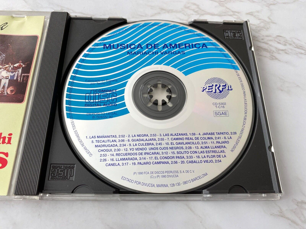 Mariachi Vargas De Tecalitlan – Musica De America (1990) [ORIGINAL SPAIN PRESS]