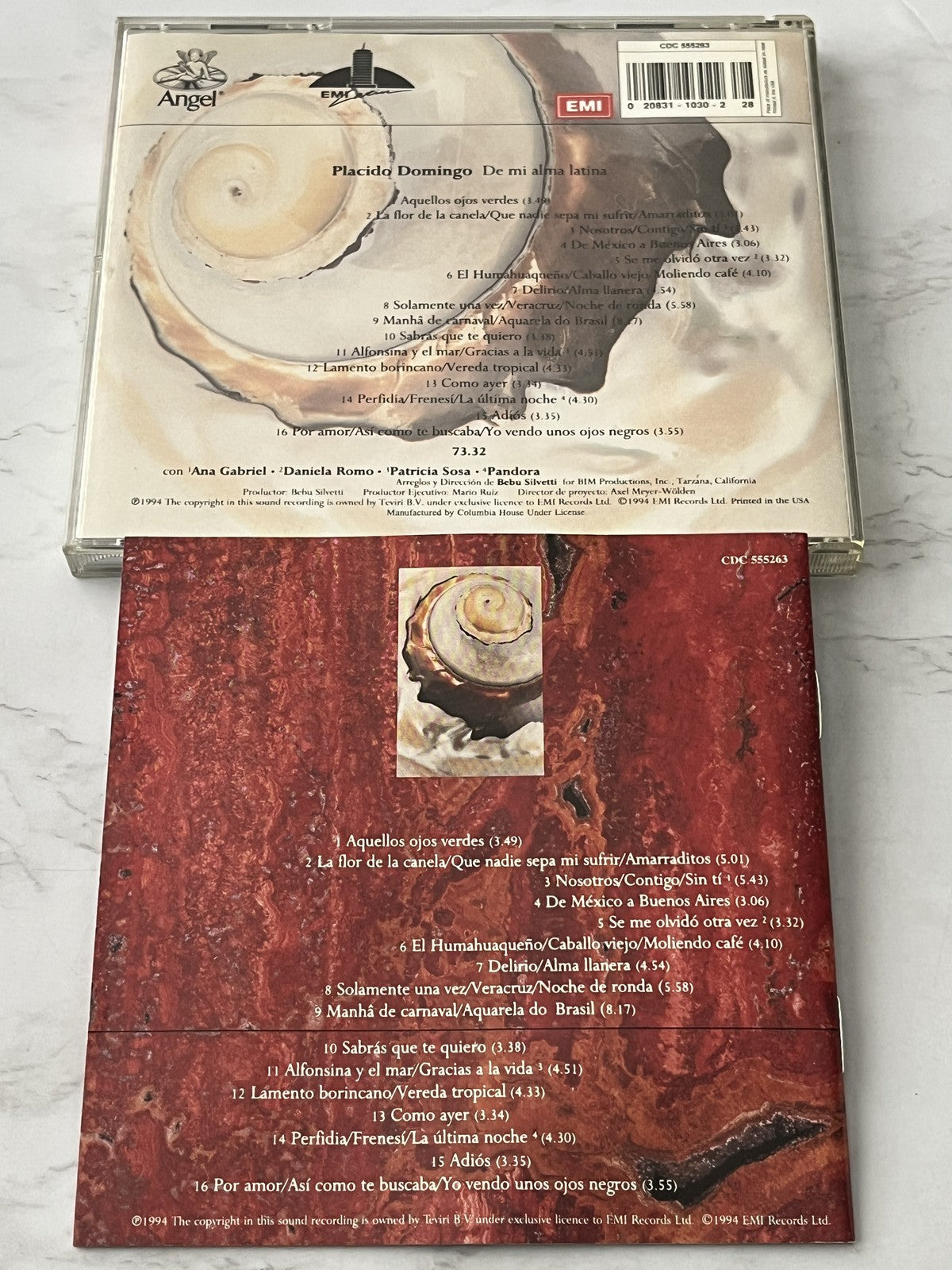Placido Domingo – De Mi Alma Latina (1994) [ORIGINAL USA PRESS]