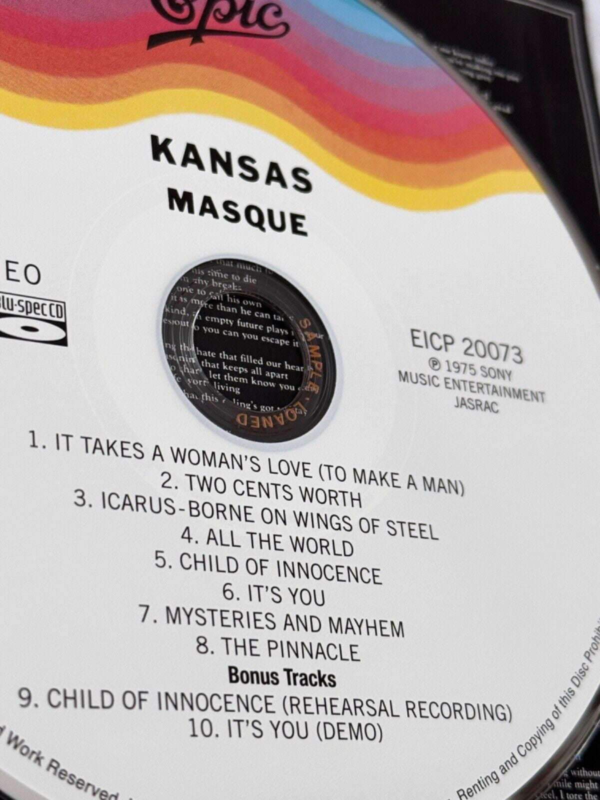 Kansas – Masque (Promo) (2011)
