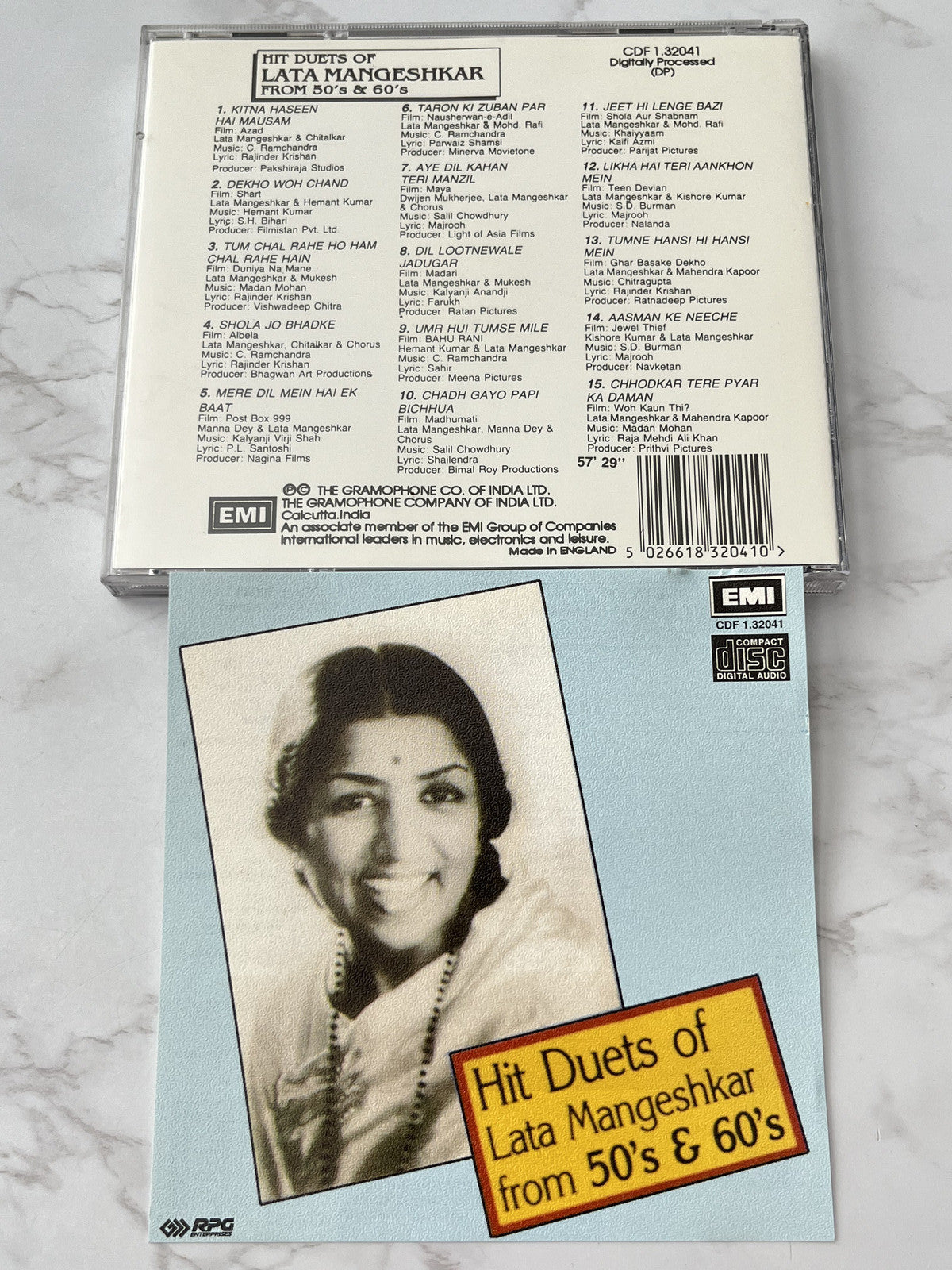 Lata Mangeshkar – Hit Duets From 50's & 60's (1989) [UK PRESS]