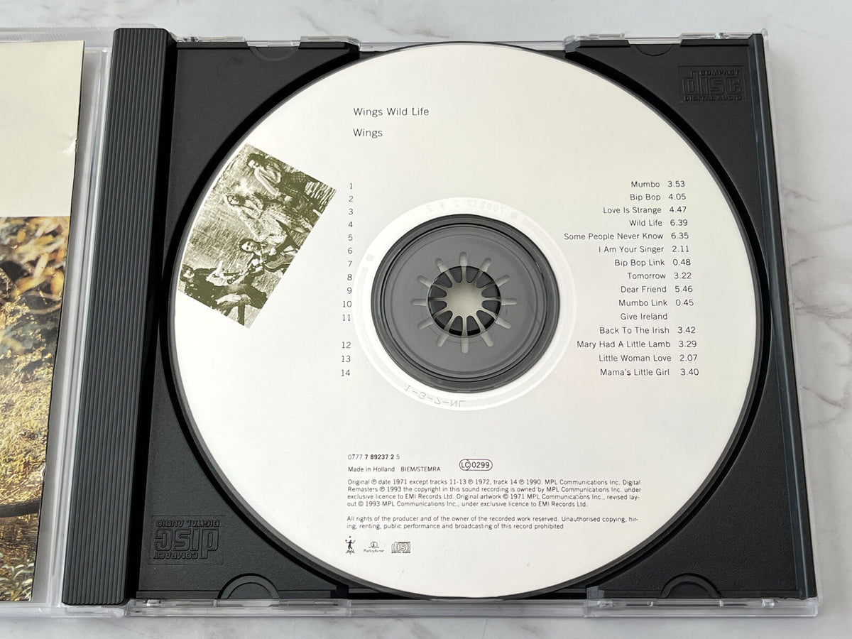 Paul McCartney, Wings – Wild Life (1993) [GERMAN PRESS]