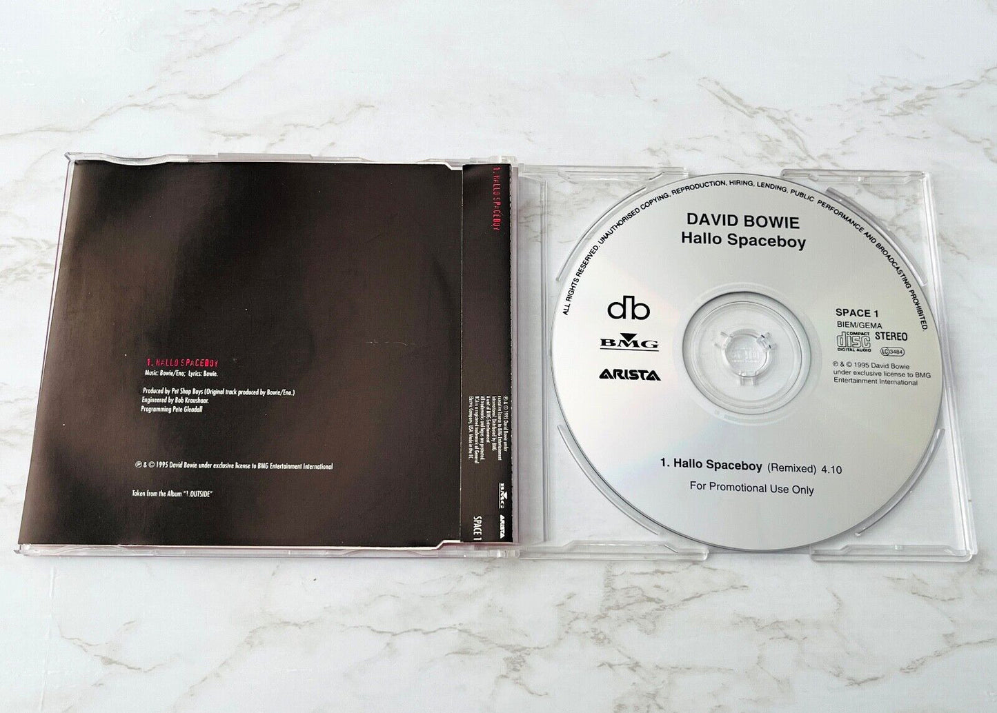 David Bowie – Hallo Spaceboy (Promo) (1996) [UK PRESS]