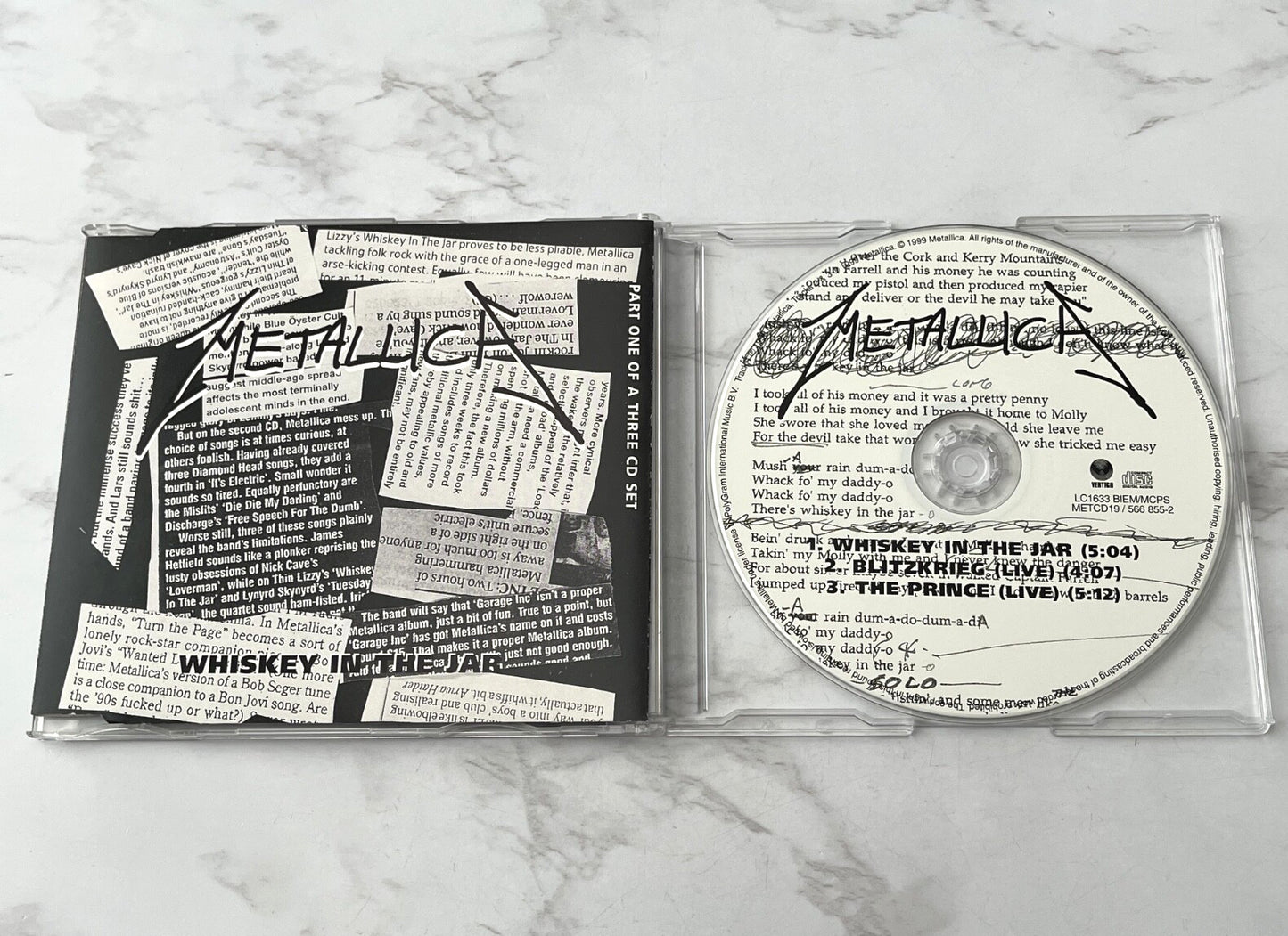 Metallica – Whiskey In The Jar (1999) [UK PRESS]