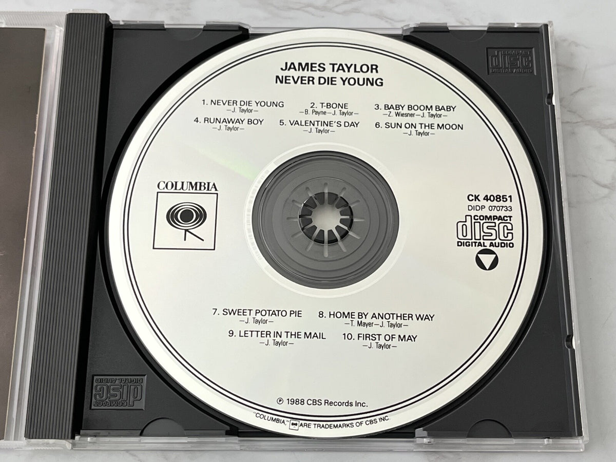 James Taylor – Never Die Young (1988) [DADC PRESS]