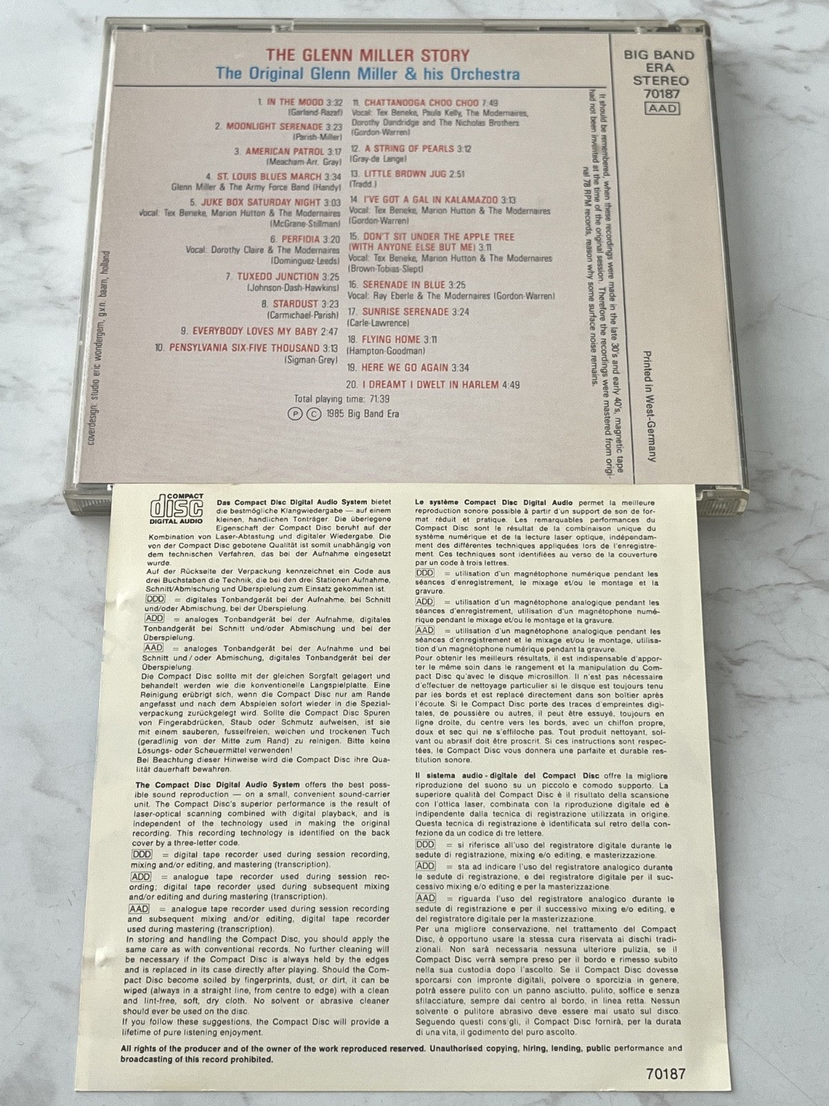 Glenn Miller, Glenn Miller & His Orchestra – The Glenn Miller Orchestra The Glenn Miller Story
