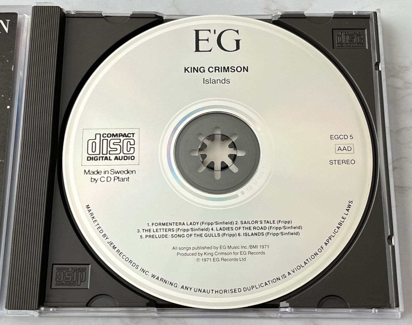 King Crimson – Islands (1987) [ORIGINAL SWEDEN PRESS]