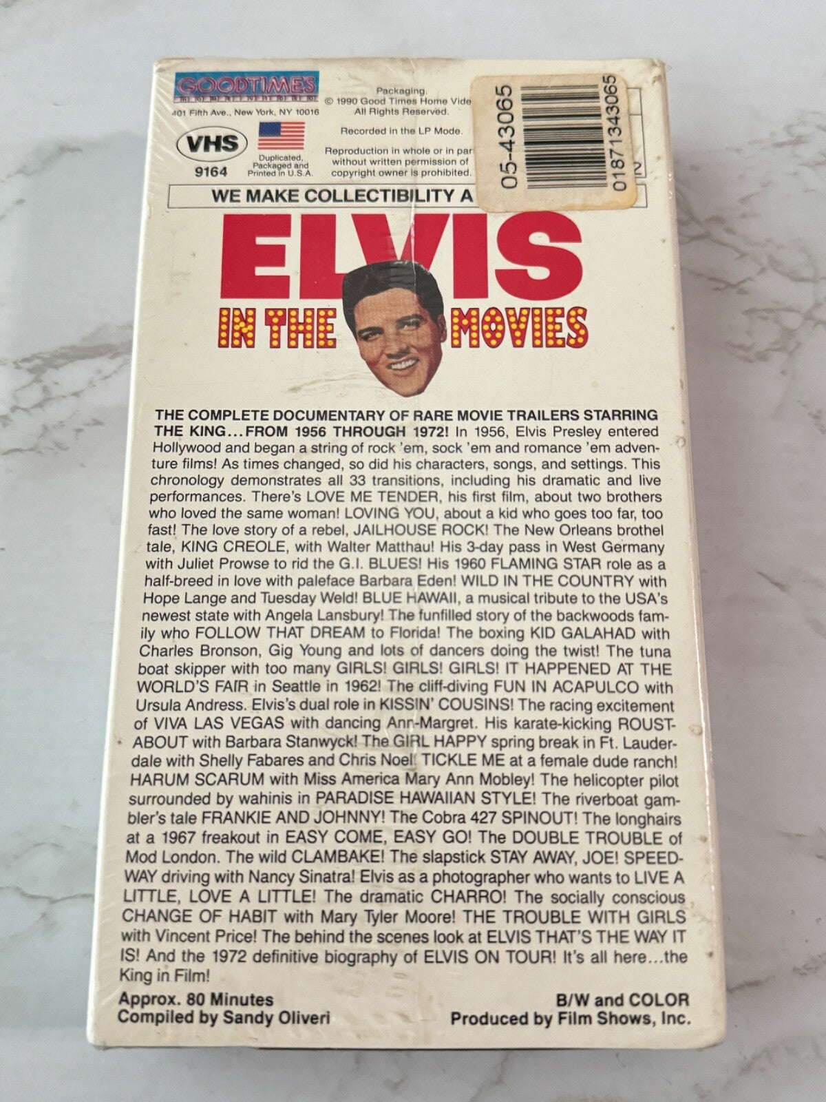 Elvis In The Movies A Complete Film Documentary VHS (1990)