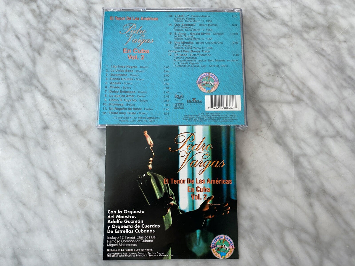 Pedro Vargas – El Tenor De Las Americas En Cuba Vol. 2 (1996) [ORIGINAL USA PRESS]