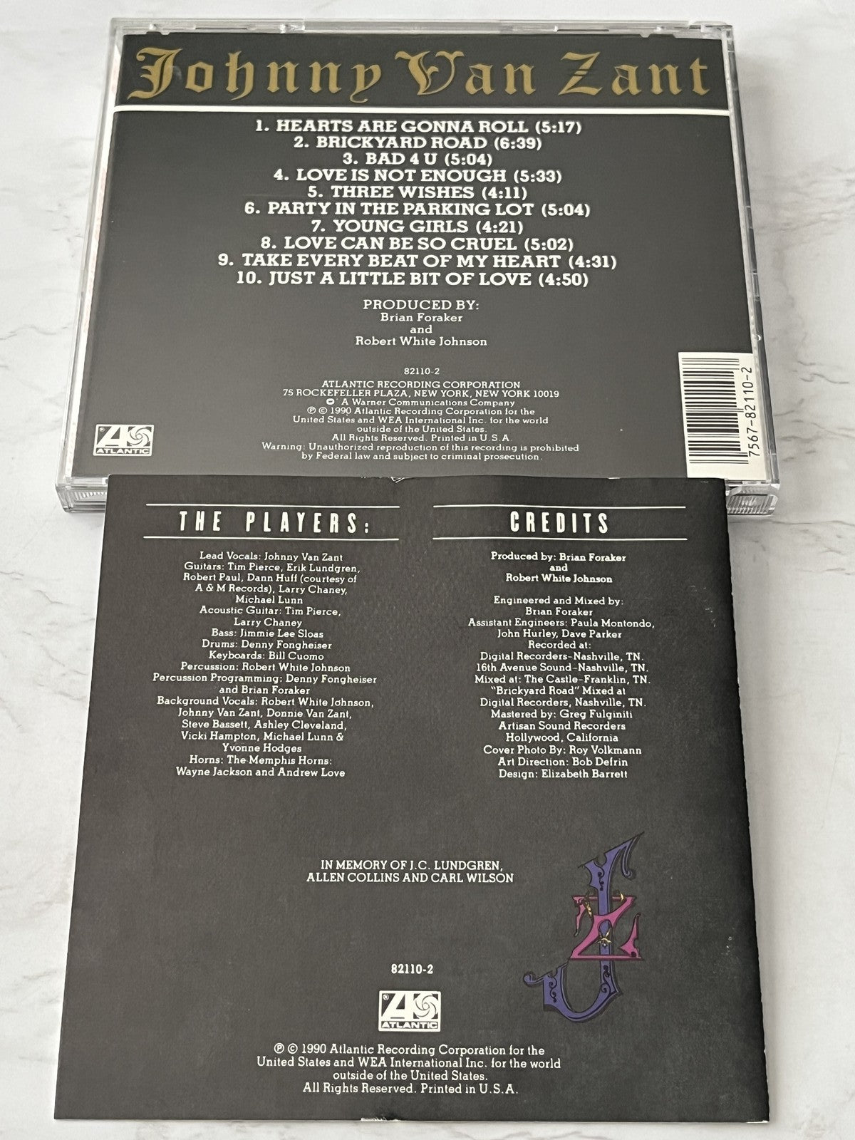Johnny Van Zant – Brickyard Road (1990) [ORIGINAL USA PRESS]