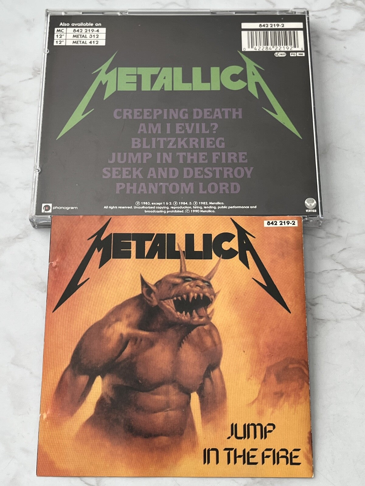 Metallica – Creeping Death / Jump In The Fire (EP) (1990) [UK PRESS]