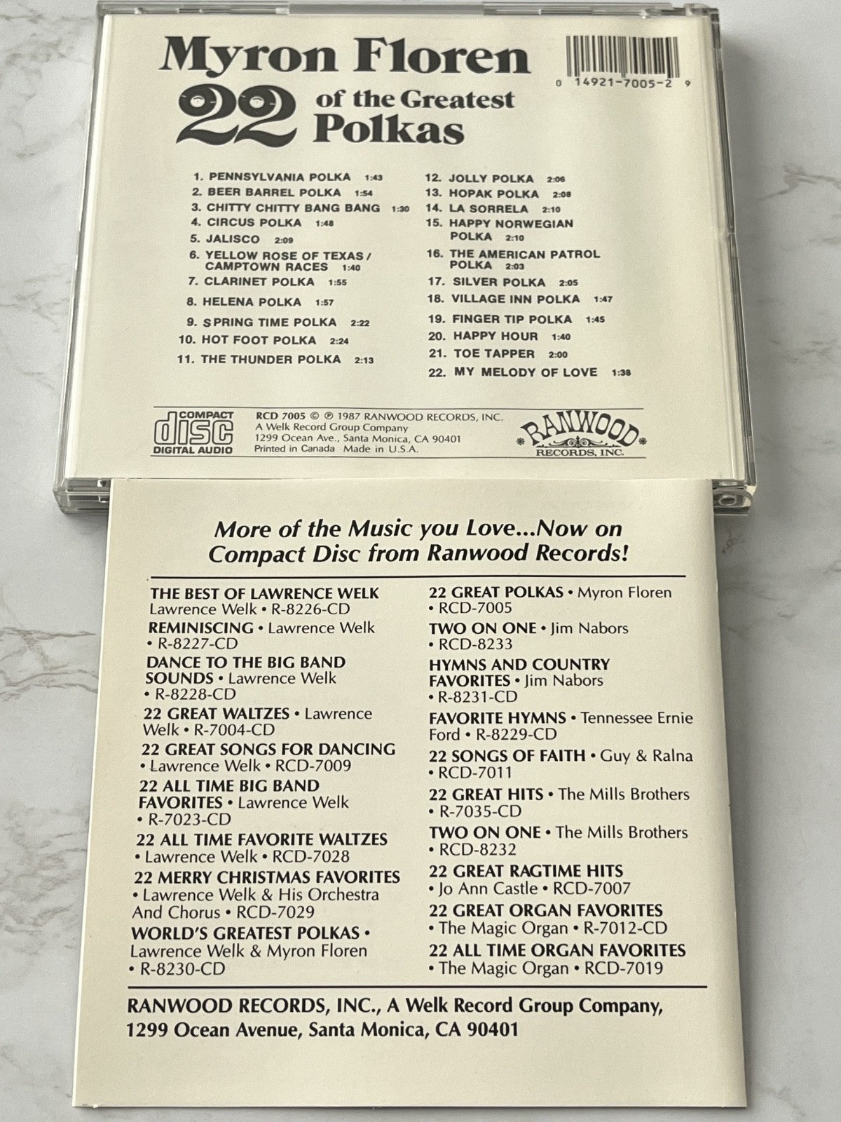 Myron Floren – 22 Great Polkas (1987) [ORIGINAL USA PRESS]