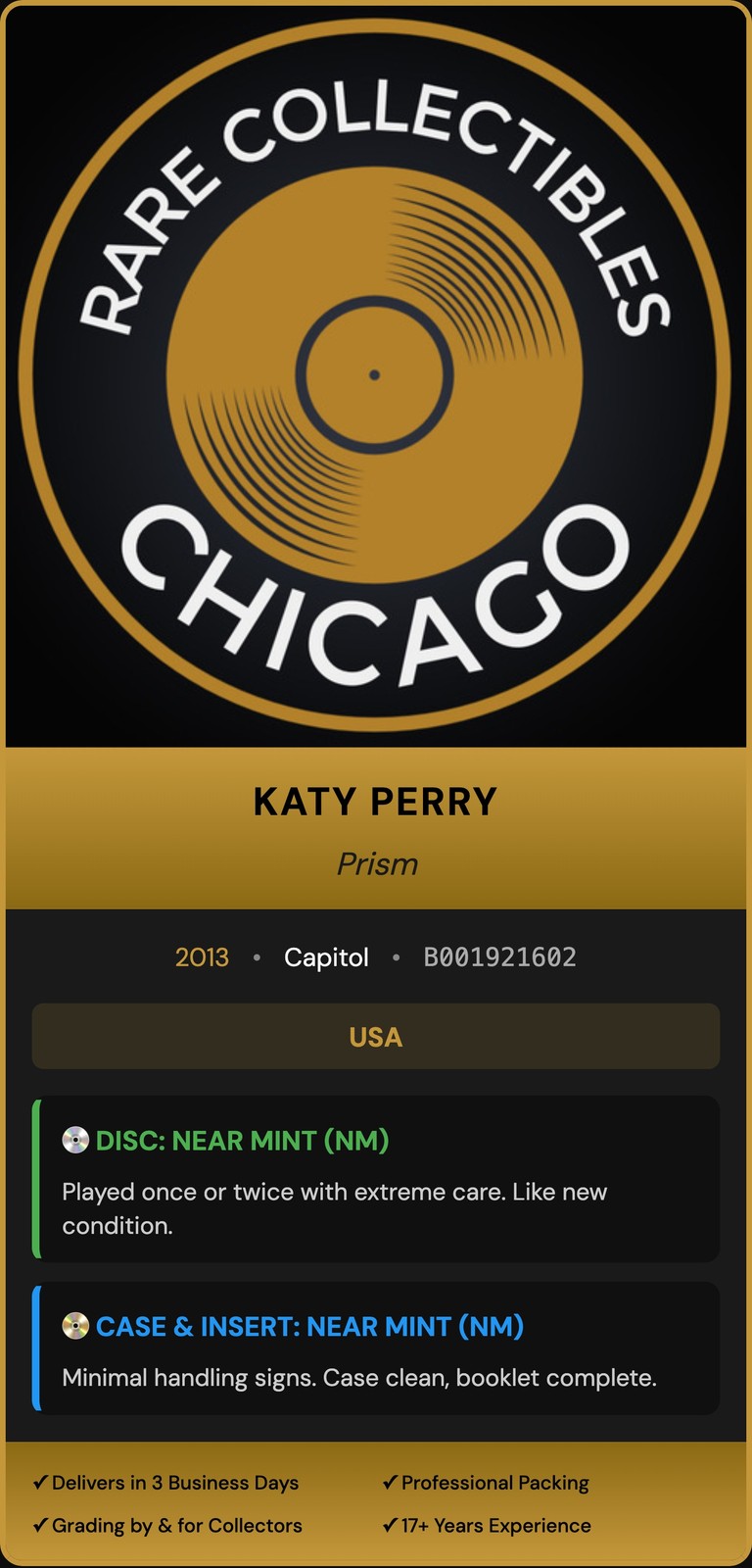 Katy Perry – Prism (2013) [ORIGINAL USA PRESS]