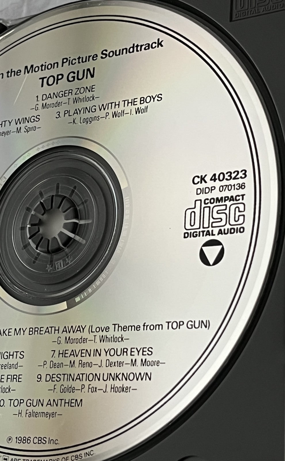 Top Gun Original Motion Picture Soundtrack [USA 1ST PRESS]