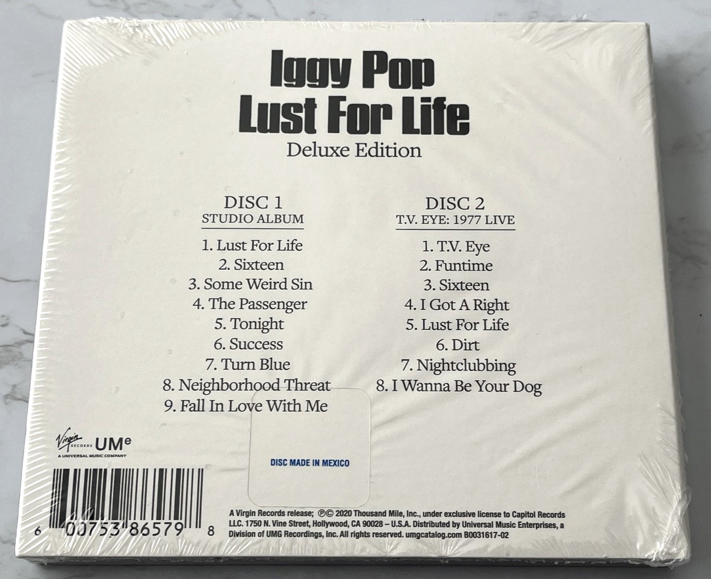 Iggy Pop – Lust For Life (Deluxe Edition, Digipak) (2020)