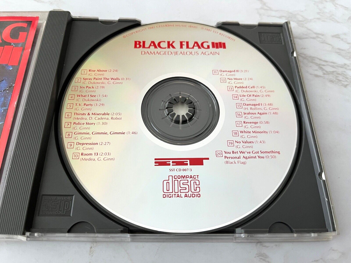 Black Flag – Damaged/Jealous Again (1987) [ORIGINAL USA PRESS]