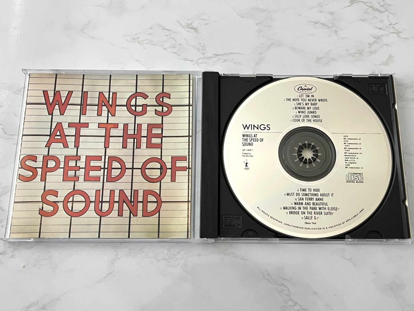 Paul McCartney, Wings – At The Speed Of Sound (1989) [ORIGINAL USA PRESS]