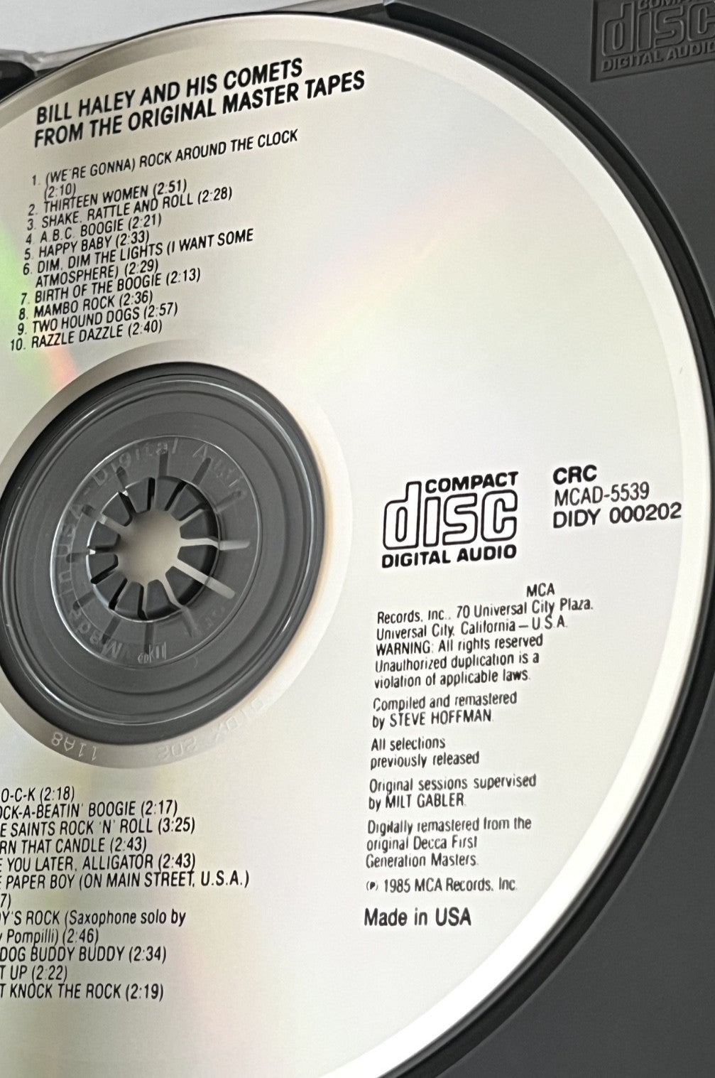 Bill Haley – Comets From The Original Master Tapes (1985) [DADC PRESS]