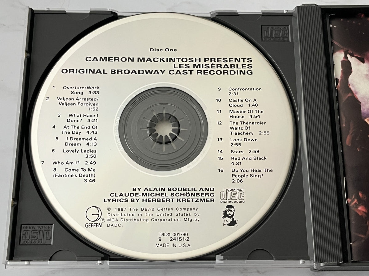 Les Miserables Original Broadway Cast Recording [USA 1ST PRESS]