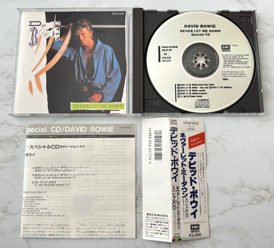 David Bowie – Never Let Me Down (OBI, Maxi Single) (1987) [JAPAN TARGET ERA]