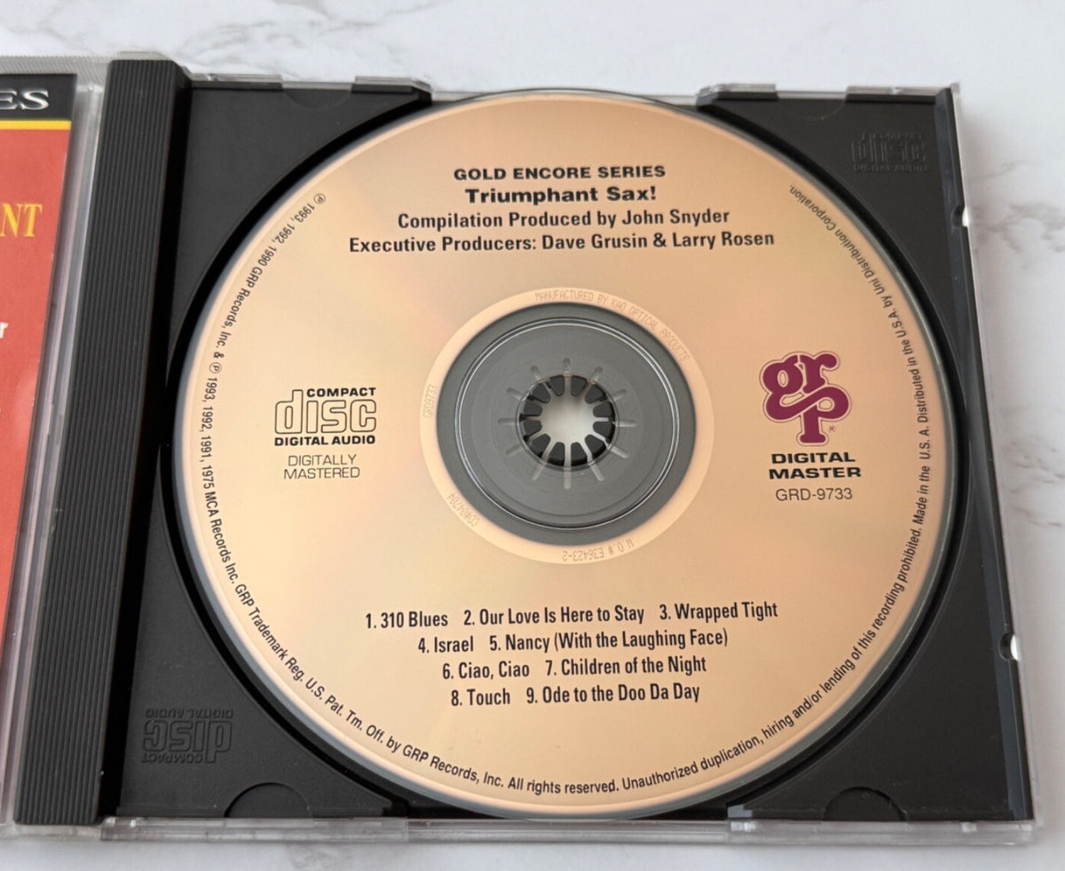 Ben Webster, John Coltrane, Johnny Hodges, Various – Triumphant Sax (Promo) (1993) [ORIGINAL USA PRESS]