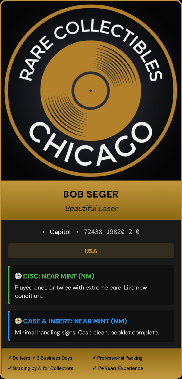 Bob Seger – Beautiful Loser