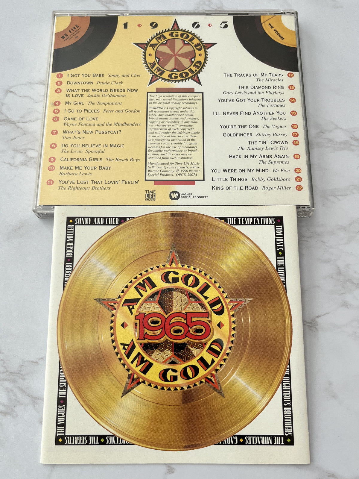 The Supremes, The Temptations, The Vogues, Various – Time Life Music AM Gold 1965 (1990)