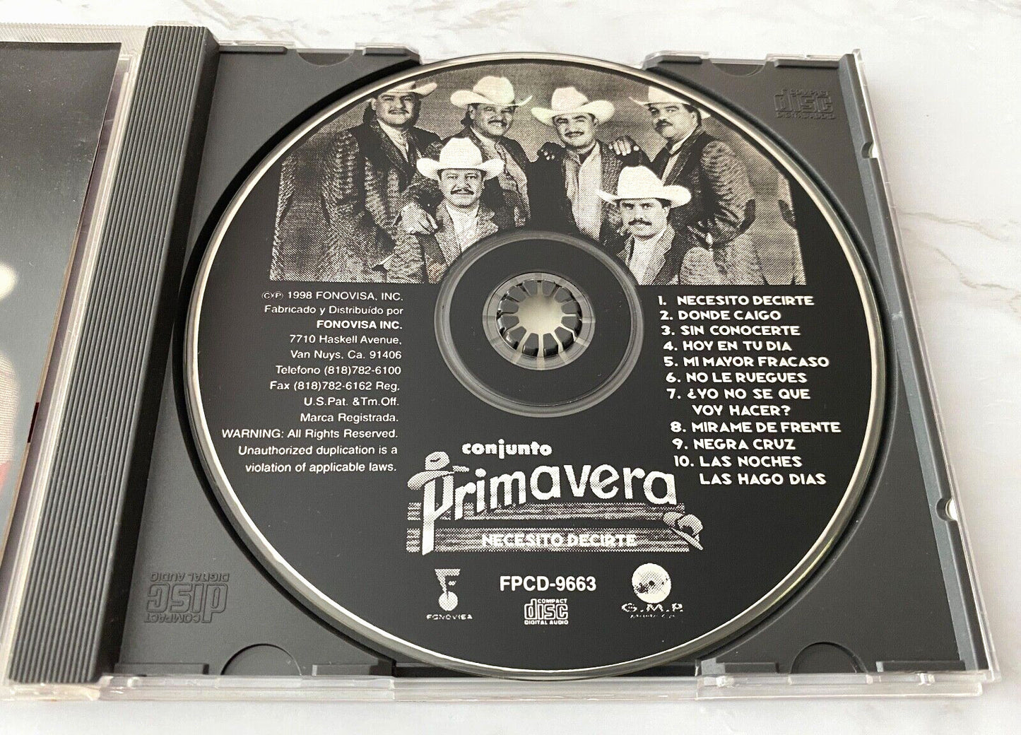 Conjunto Primavera – Necesito Decirte (1998) [ORIGINAL USA PRESS]