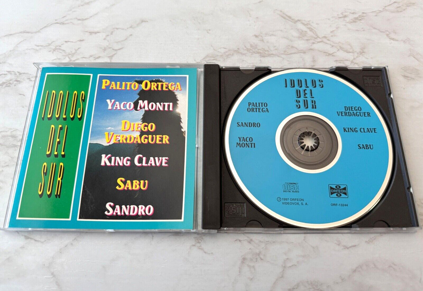 Various, Sandro, Diego Verdaguer, Palito Ortega – Idolos Del Sur (1998) [ORIGINAL USA PRESS]
