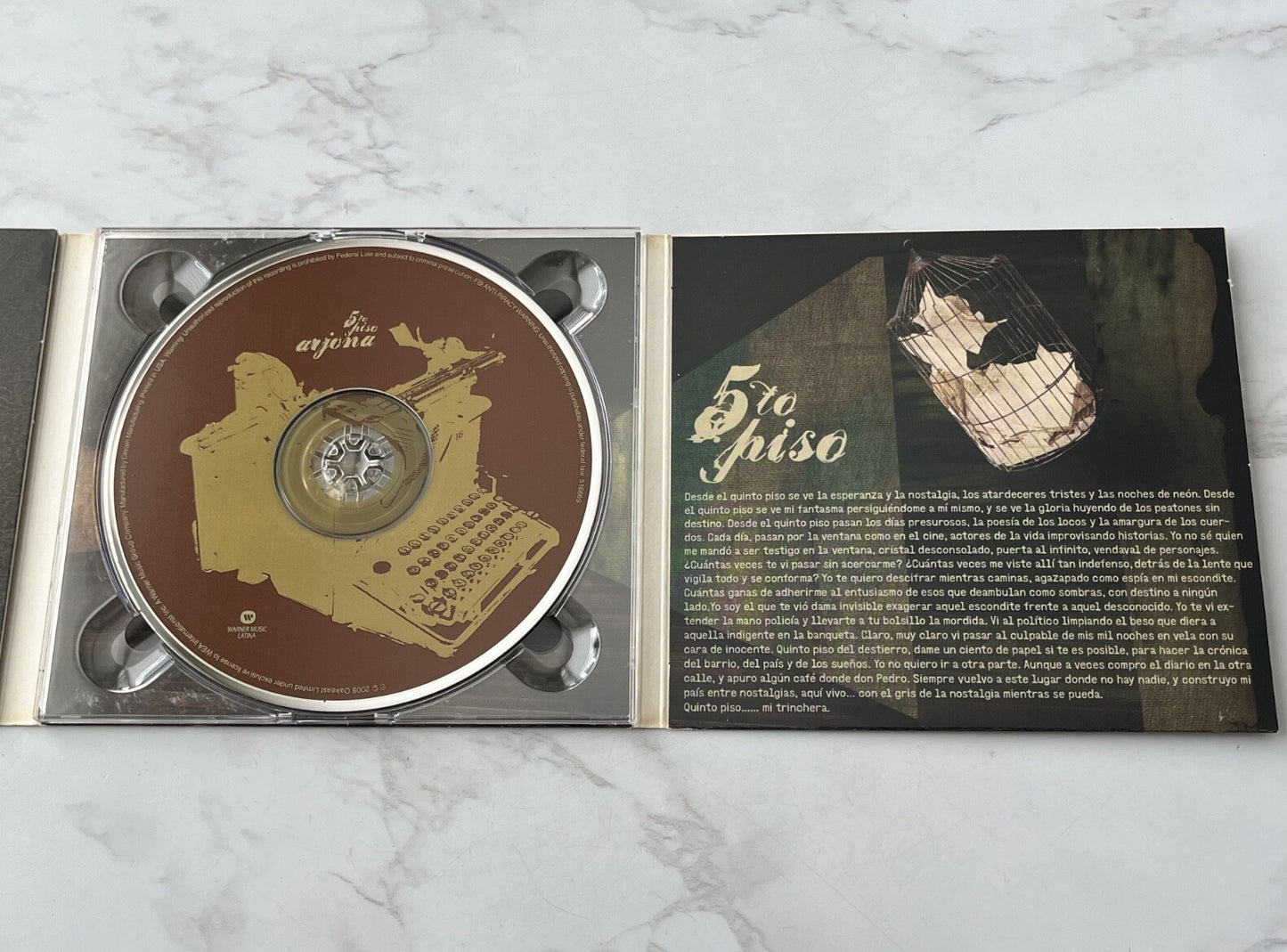 Ricardo Arjona – 5to Piso (Digipak) (2008)