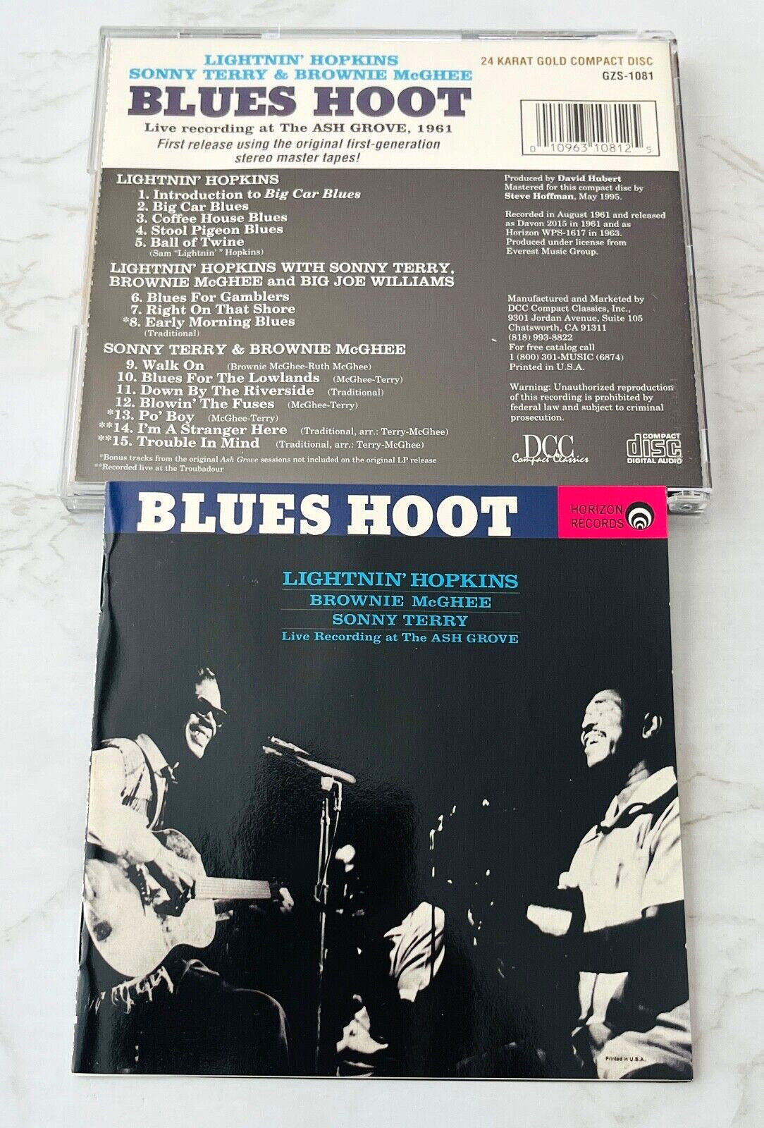 Sonny Terry, Brownie McGhee, Lightnin' Hopkins – Sonny Terry & Brownie McGhee Blues Hoot (24KT Gold, DCC Gold) (1995)