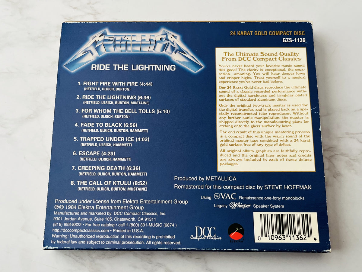 Metallica – Metallic Ride The Lightning (24KT Gold, DCC Gold, Audiophile) (2000)