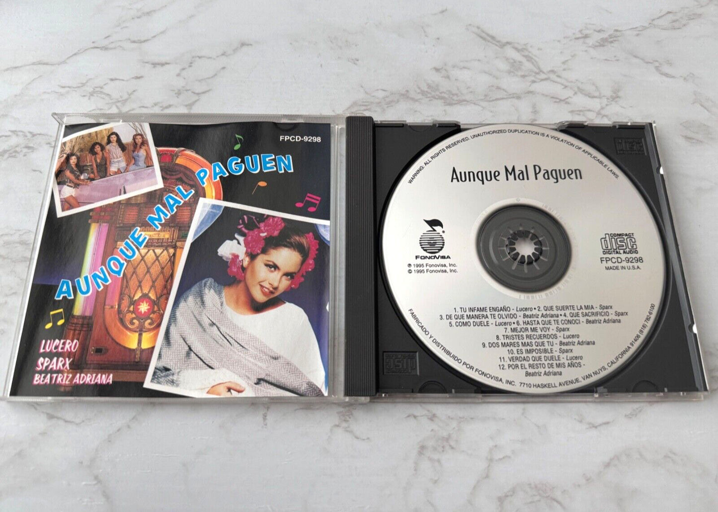 Beatriz Adriana, Lucero, Sparx, Various – Aunque Mal Paguen (1995) [ORIGINAL USA PRESS]
