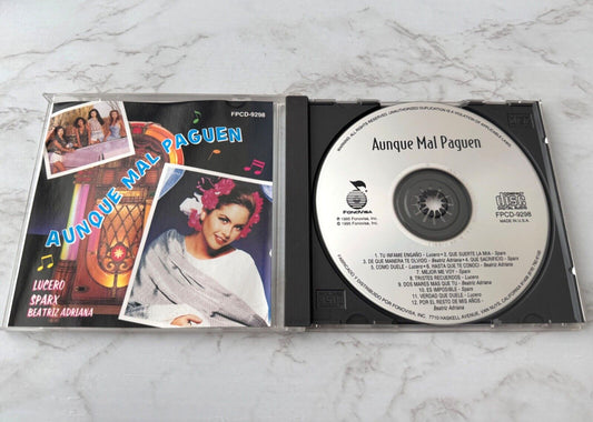 Beatriz Adriana, Lucero, Sparx, Various – Aunque Mal Paguen (1995) [ORIGINAL USA PRESS]
